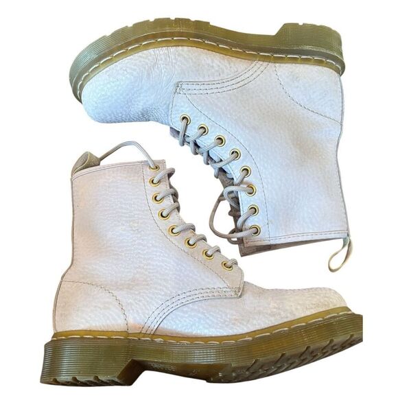 Dr. Martens 1460 Pascal Virginia leather boots in Lilac Size 6 - Picture 4 of 8